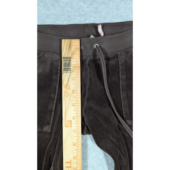 Juicy Couture Pants Women Petite Y2K Vintage Velour Flare Butt Snap Back Pockets - Picture 9 of 12